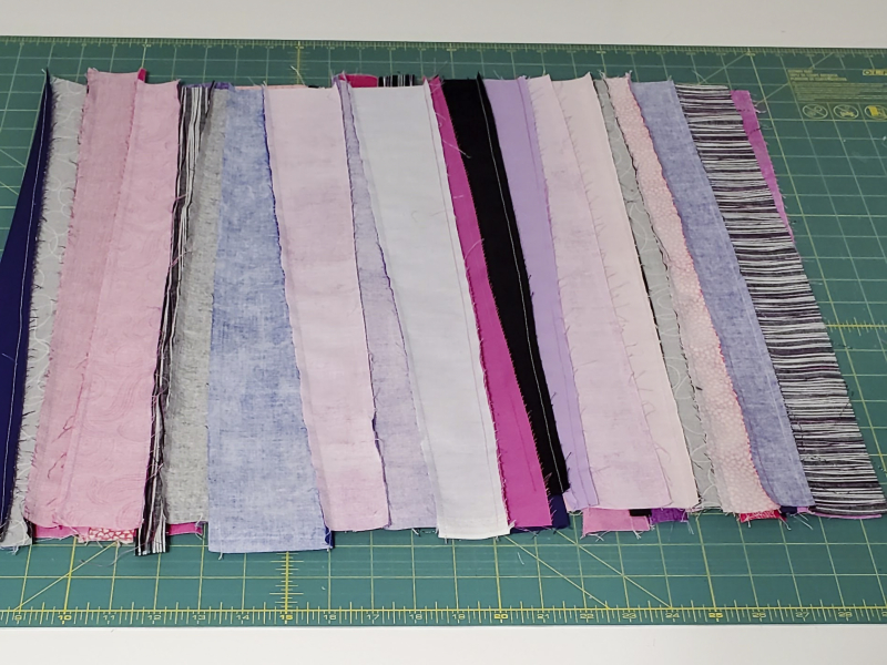 Hearts like crazy paving trimming straight Hearts like crazy paving trimming straight